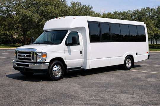 18-passenger mini coach available for charter in Phoenix, AZ
